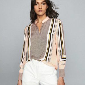Reiss NWT Sandy Scarf Print Shirt Size 8
